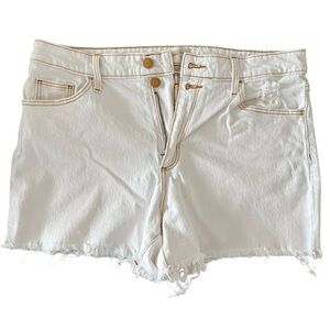 Universal Thread White Jean Shorts Frayed Style